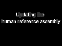 Updating the human reference assembly