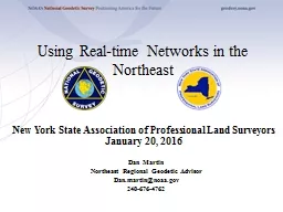 Using Real-time Networks in the Northeast