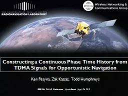 Constructing a Continuous Phase Time History from TDMA Sign