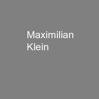 Maximilian Klein