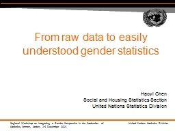 From raw data to easily understood gender statistics