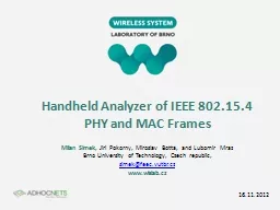 Handheld Analyzer of IEEE 802.15.4