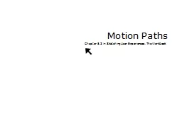 Motion Paths