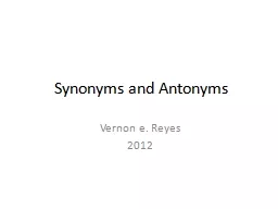 Synonyms and