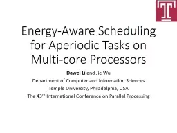 Energy-Aware Scheduling for Aperiodic Tasks on