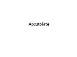 Apostolate