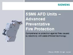 5SM6 AFD Units – Advanced Preventative