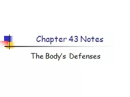 Chapter 43 Notes