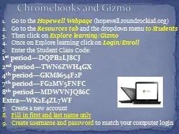 Chromebooks and Gizmo