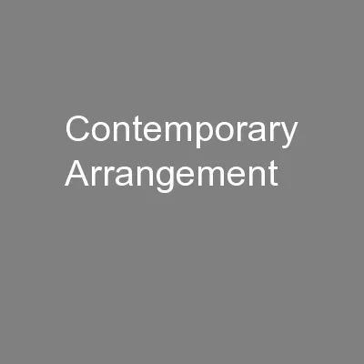 Contemporary Arrangement