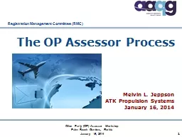 The OP Assessor Process