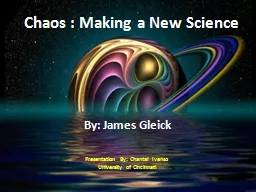 Chaos : Making a New Science