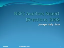 NBFC Auditors Report Directions, 2008