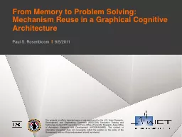 From Memory to Problem Solving: Mechanism Reuse in a Graphi