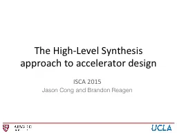 The High-Level Synthesis approach to accelerator design