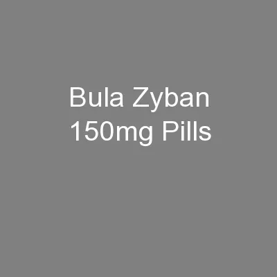Bula Zyban 150mg Pills