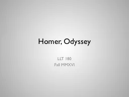 Homer, Odyssey