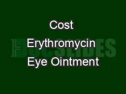 Cost Erythromycin Eye Ointment