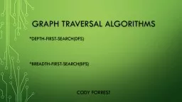 Graph Traversal Algorithms