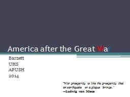America after the Great