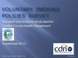 Voluntary Smoking Policies Survey