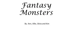 Fantasy Monsters