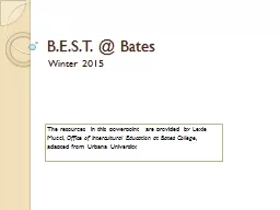 B.E.S.T. @ Bates