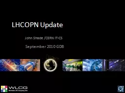 LHCOPN Update