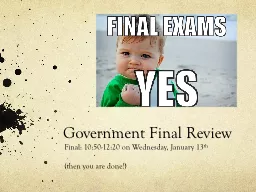 Government Final Review