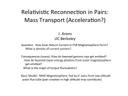 Relativistic Reconnection in Pairs:
