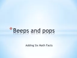 Adding Six Math Facts