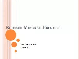Science Mineral Projec
