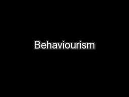 Behaviourism