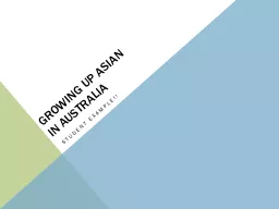 Growing up Asian