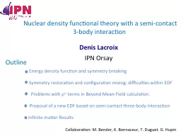 Nuclear density functional theory with a semi-contact 3-bo