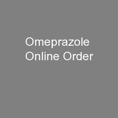 Omeprazole Online Order