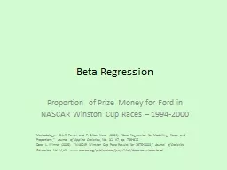 Beta Regression
