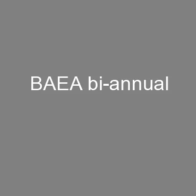 BAEA bi-annual