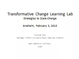 Transformative Change Learning Lab