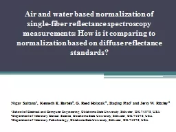 Air and water based normalization of single-fiber reflectan