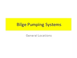 Bilge Pumping Systems