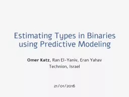 Estimating Types in Binaries