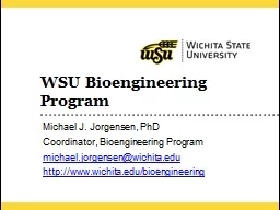 WSU Bioengineering Program