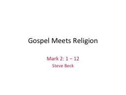 Gospel Meets Religion