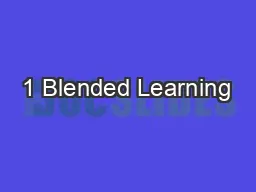 1 Blended Learning