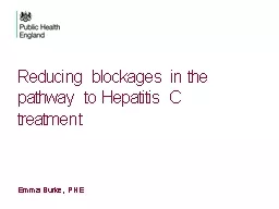 Reducing blockages in the pathway to Hepatitis C treatment