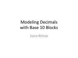 Modeling Decimals