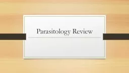 Parasitology Review