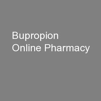 Bupropion Online Pharmacy
