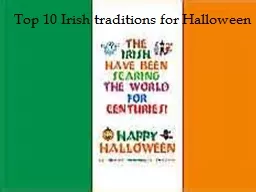 Top 10 Irish traditions for Halloween